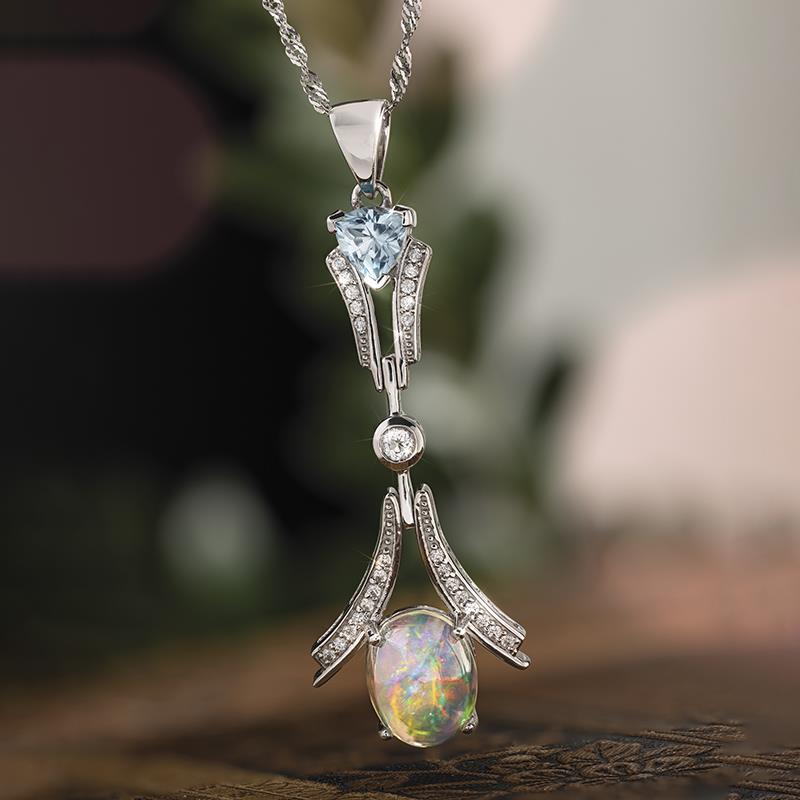 Victory Opal Pendant & Chain